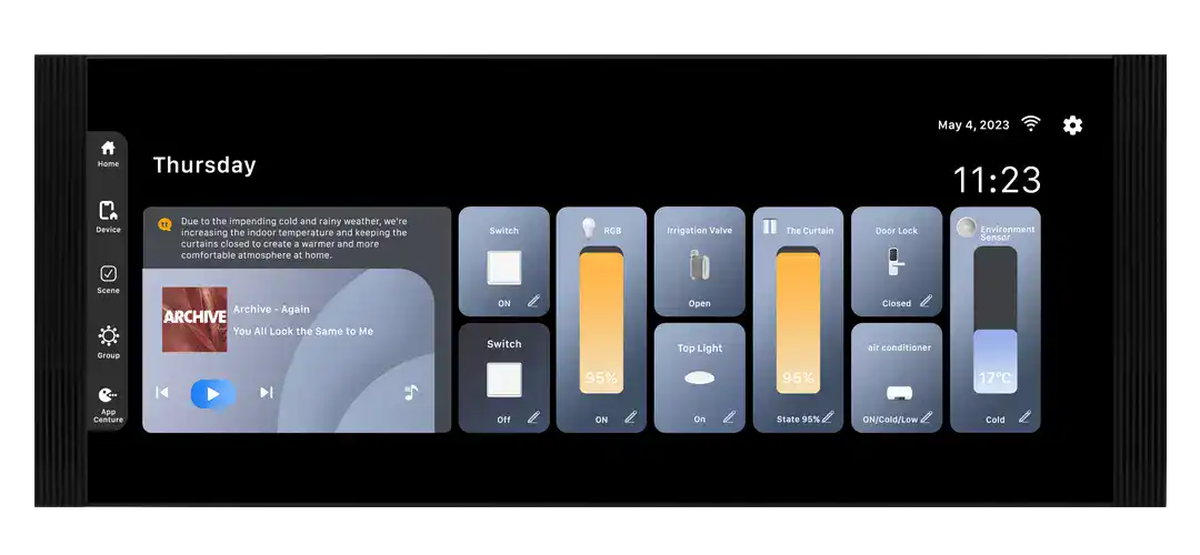 Smart Control Panel 12.3 front view