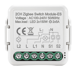 2CH Zigbee Switch Module-front